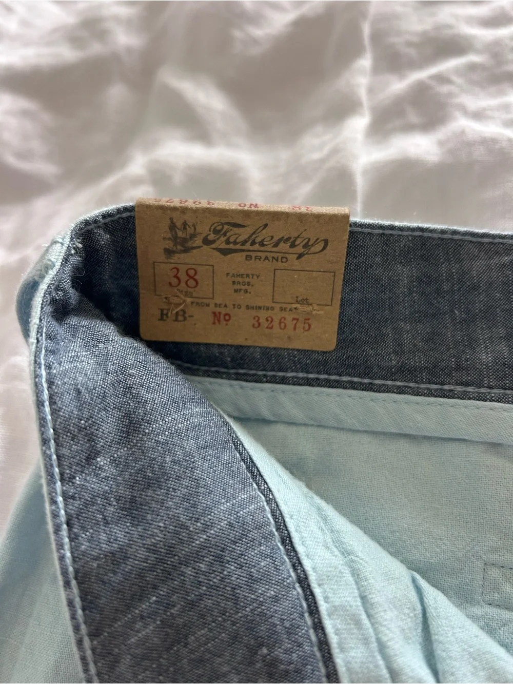 NWT Men’s Faherty Tradewinds Short in Haven Blue